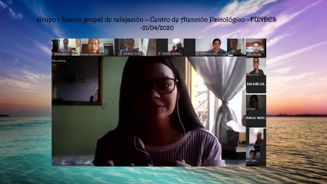 Continuamos desde la virtualidad con actividades de proyección social para el manejo de la ansiedad y el estrés