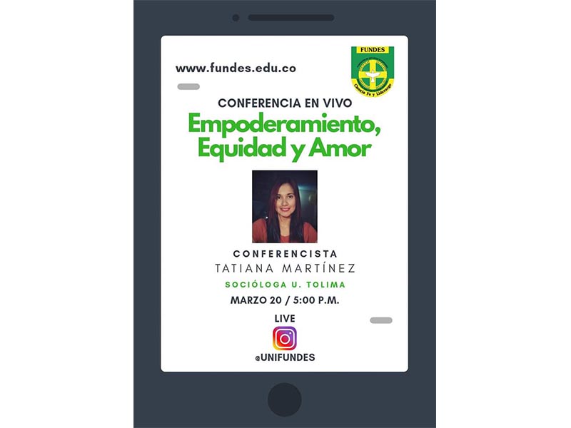 Conferencia en vivo empoderamiento, equidad y amor