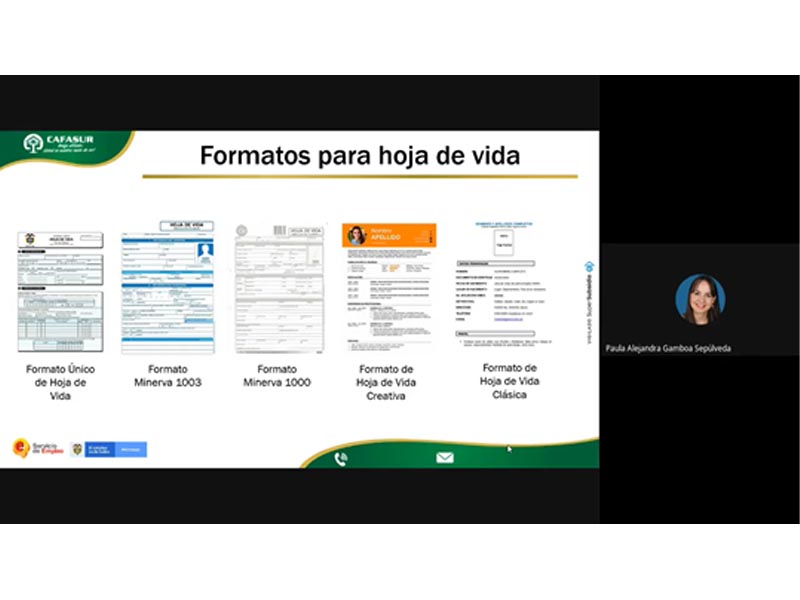 EXITOSO WEBINAR: TIPS PARA ELABORAR MI HOJA DE VIDA