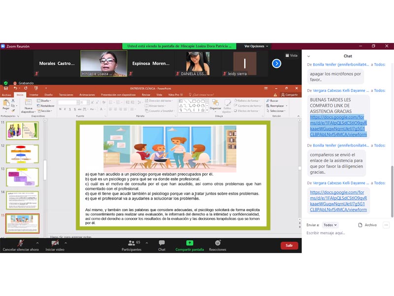 DE MANERA VIRTUAL CONTINUAMOS ESPACIO PSICOLÓGICO: ENTREVISTA PSICOLÓGICA EN NIÑOS Y ADOLESCENTES.