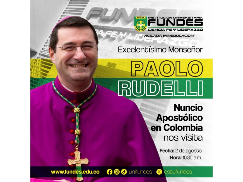 La Universidad Diocesana FUNDES recibe visita del Nuncio Apostólico en Colombia