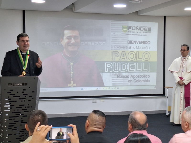 âUna Institución como FUNDES está comprometida en servir al territorio y su comunidadâ: Nuncio Apostólico en Colombia